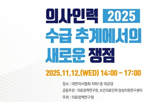 의사인력 문제, 수급 추계만으로 해결 못하는 이유와 대책의 핵심은?